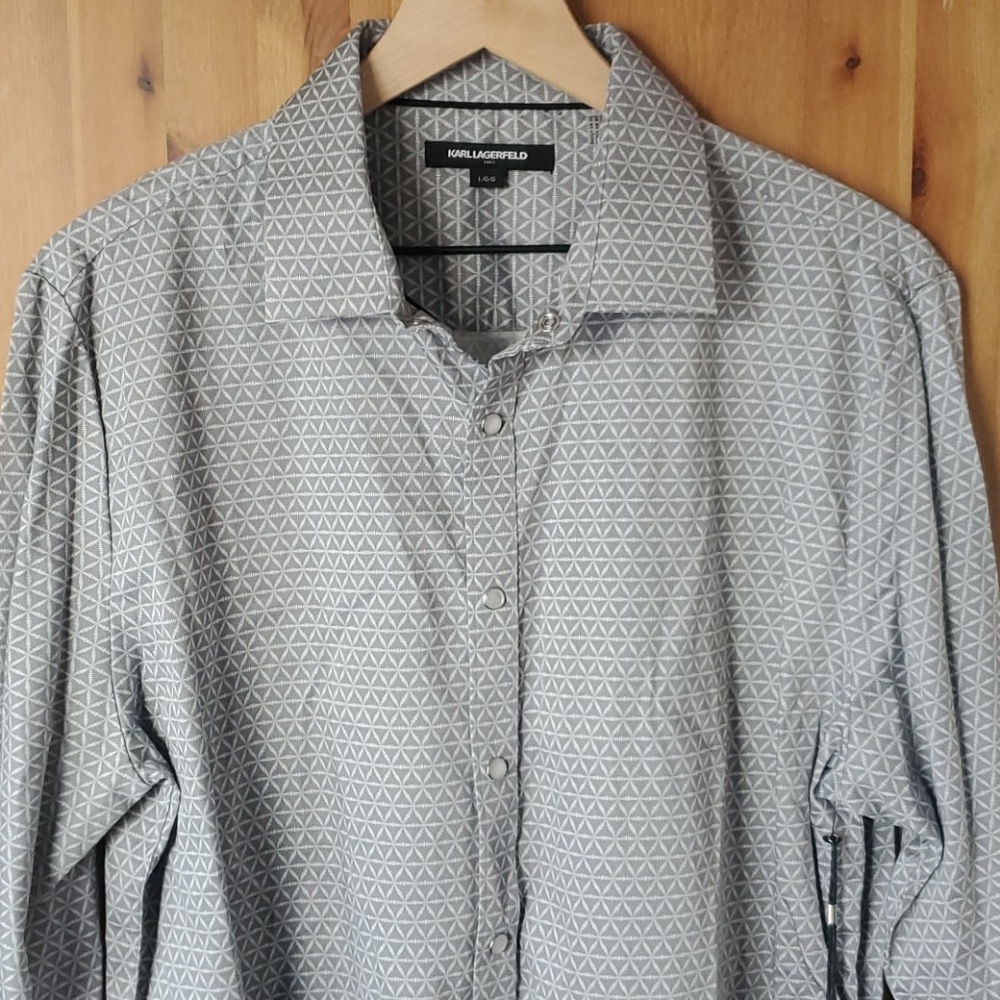 Karl Lagerfeld Grey Dress Shirt